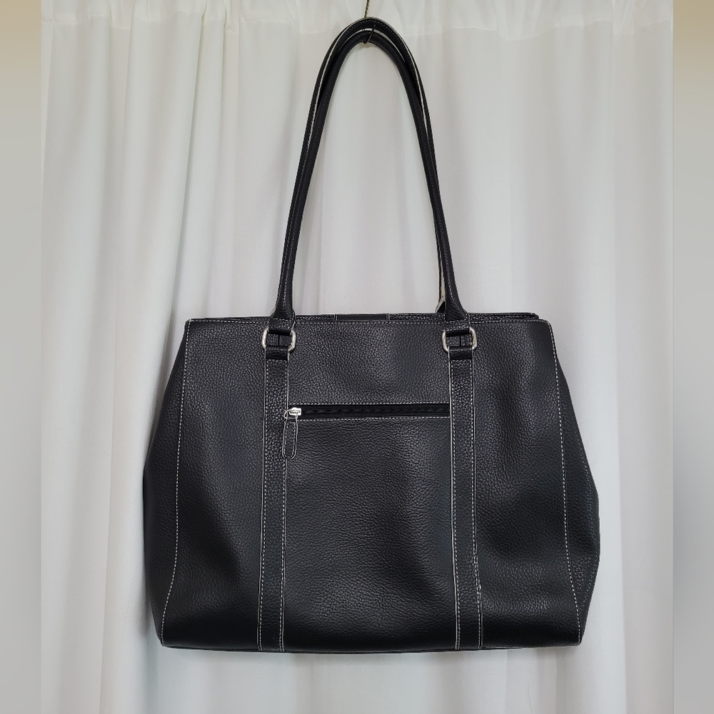 Wilson's Leather Purse/Briefcase w/ Animal print lining